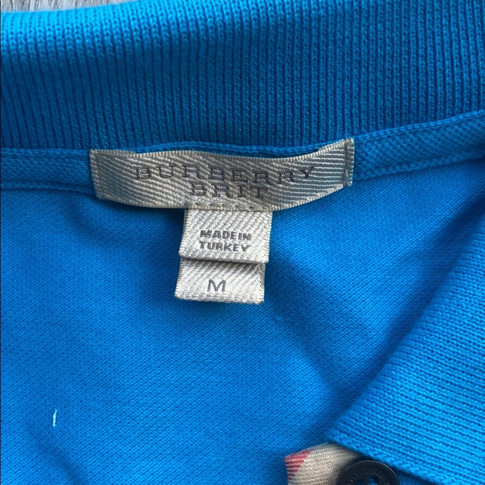 Burberry blue polo shirt - Picture 4 of 5